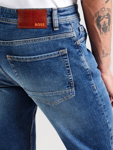 BOSS Zúžený Džíny 'Taber' – modrá