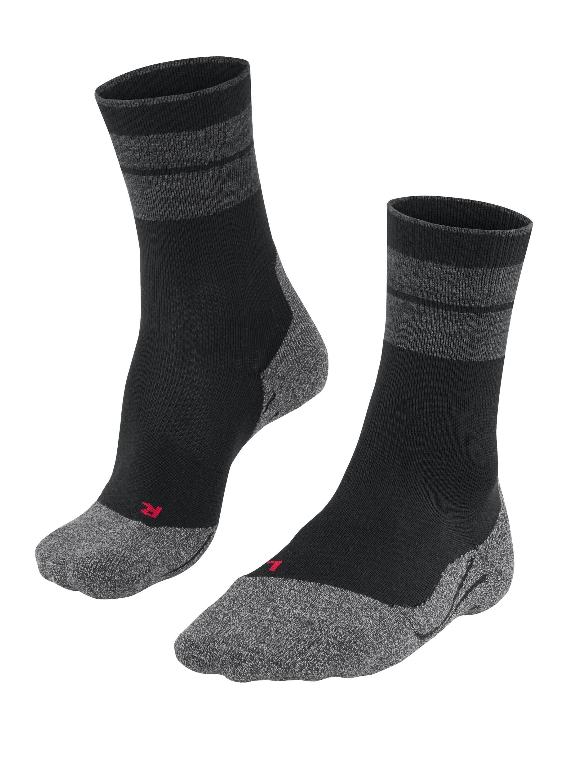 FALKE Sportsocken 'TK Compression Stabilizing'‌‌‌‌ in Schwarz: Vorderseite