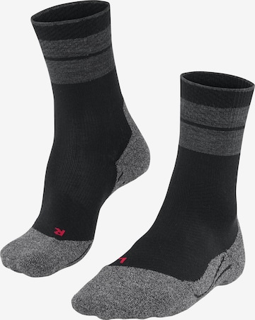 FALKE Sportsocken 'TK Compression Stabilizing' in Schwarz: Vorderseite