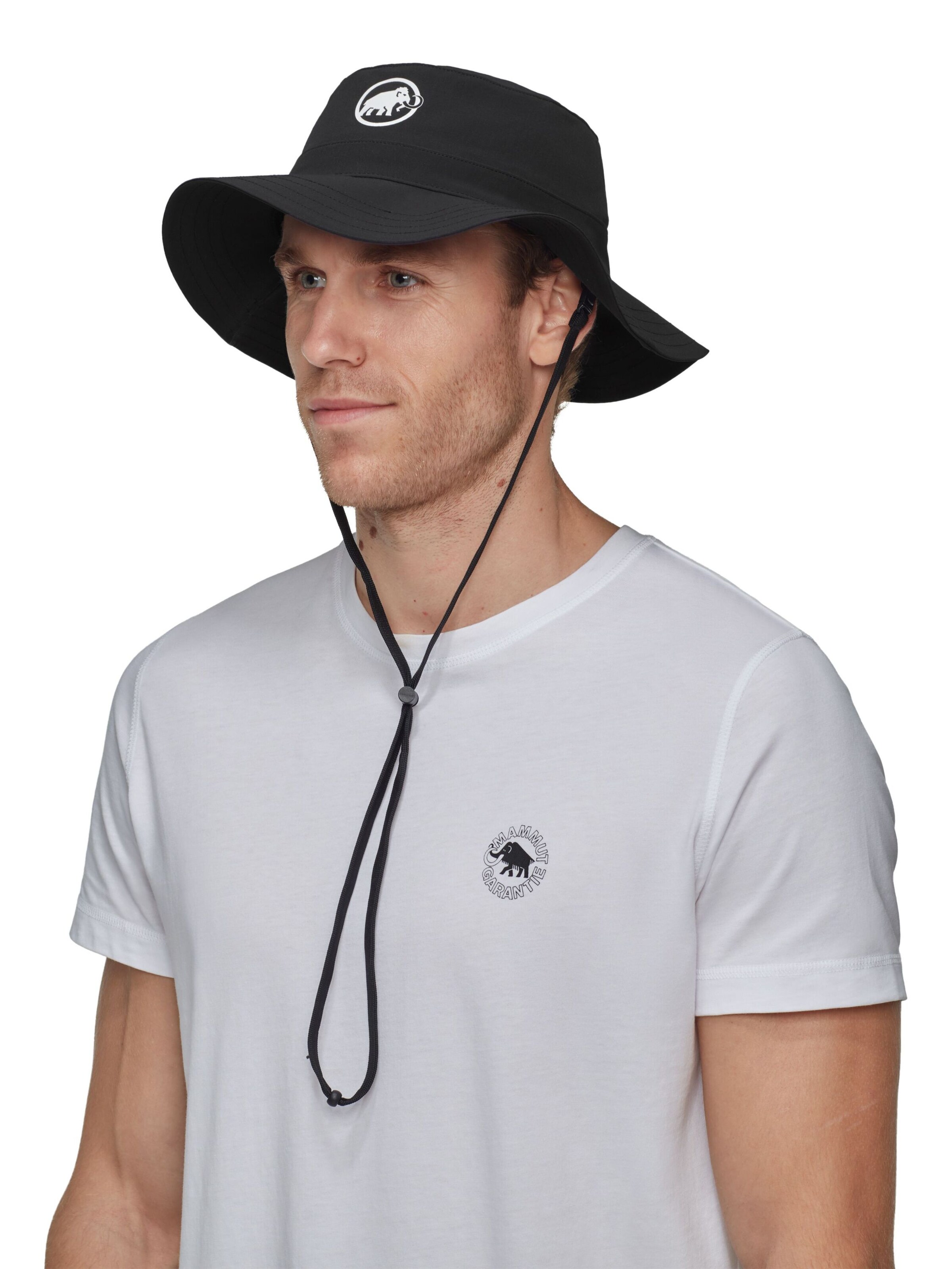 MAMMUT Hut 'RUNBOLD' in Schwarz: Vorderseite