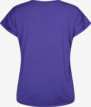 T-shirt 'Abasic' Active by Zizzi en violet