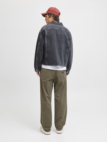 JACK & JONES Wide Leg Hose 'JPSTALEX EMBER' in Grau