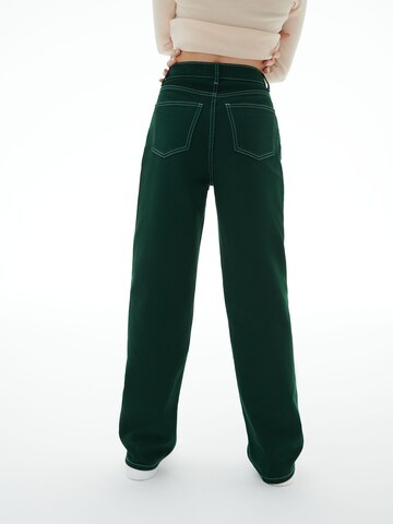 Wide leg Jeans 'Tyra' de la LENI KLUM x ABOUT YOU pe verde