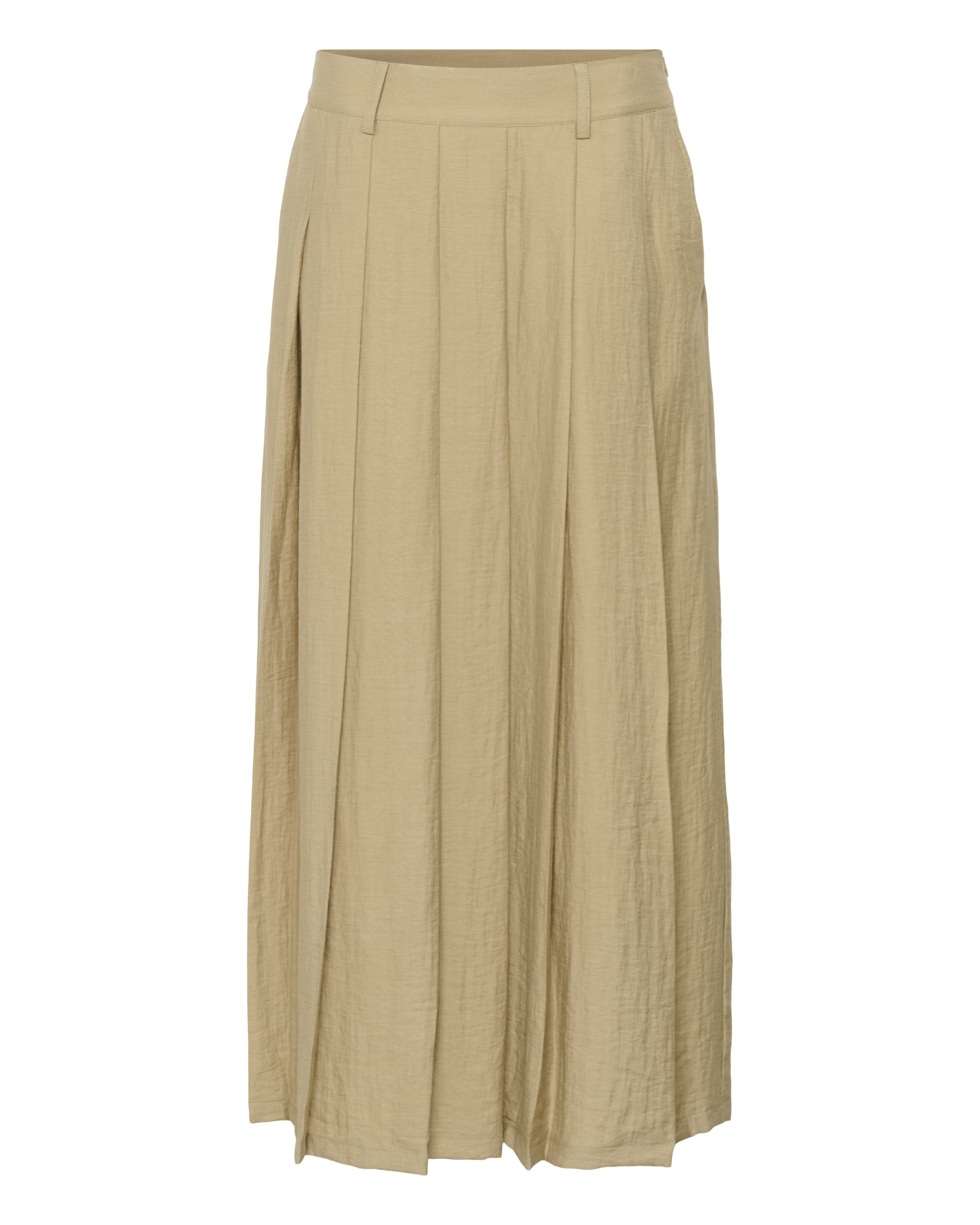 CULTURE Rok 'Heida' in Beige: voorkant