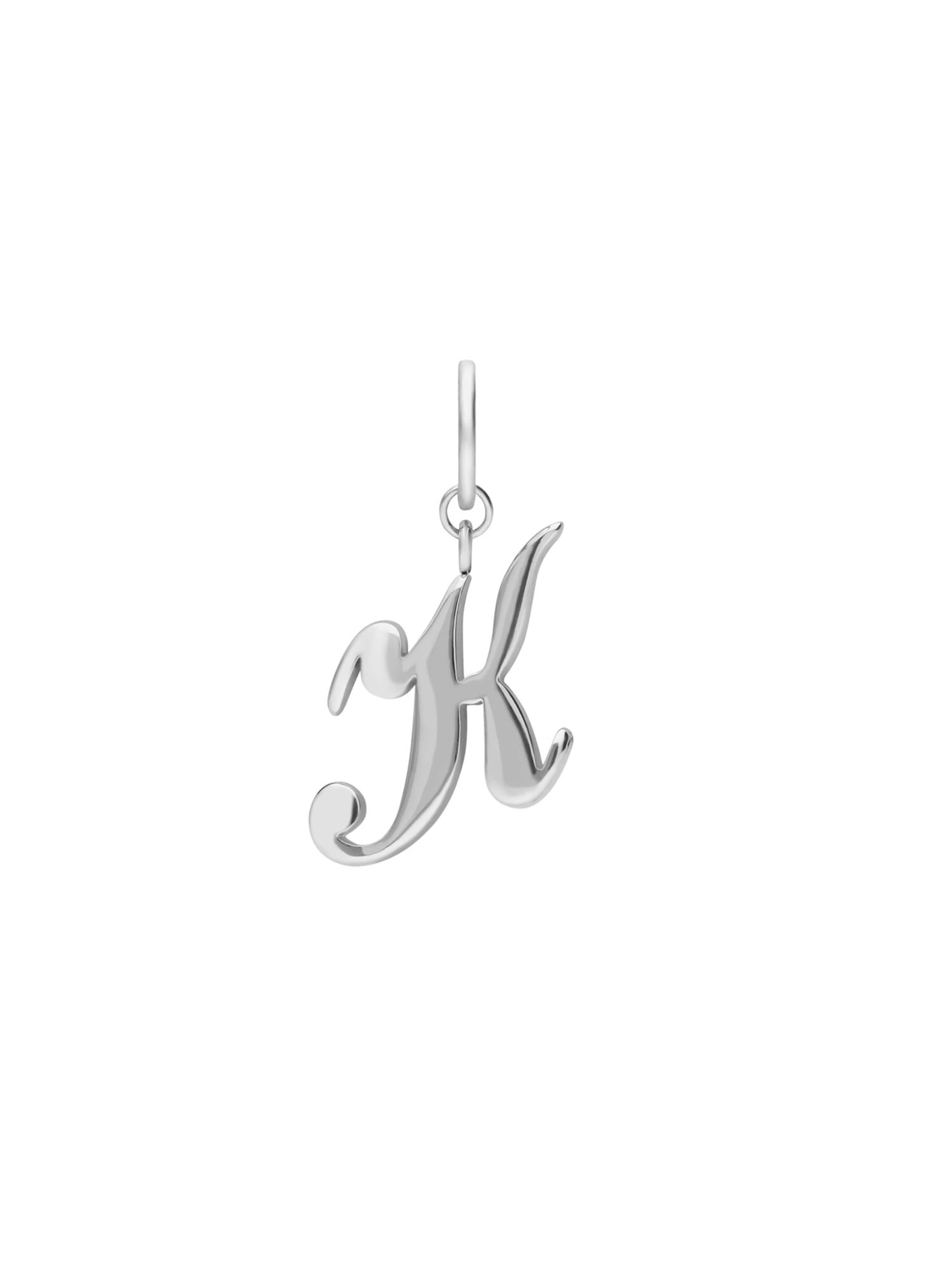 Lucardi Pendant in Silver: front