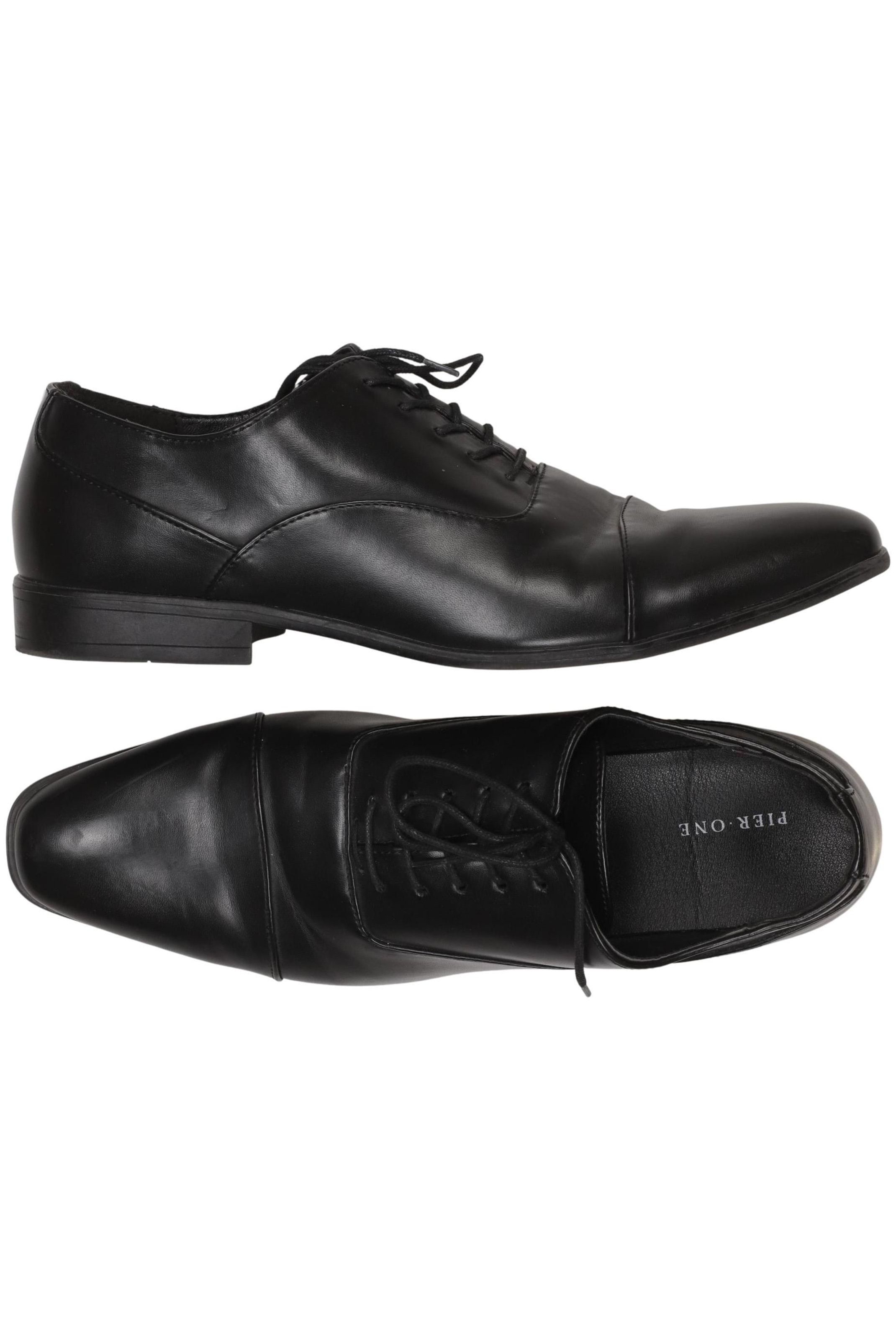 Pier One Halbschuh 45 in Schwarz: Vorderseite