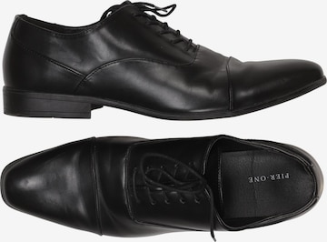 Pier One Halbschuh 45 in Schwarz: Vorderseite
