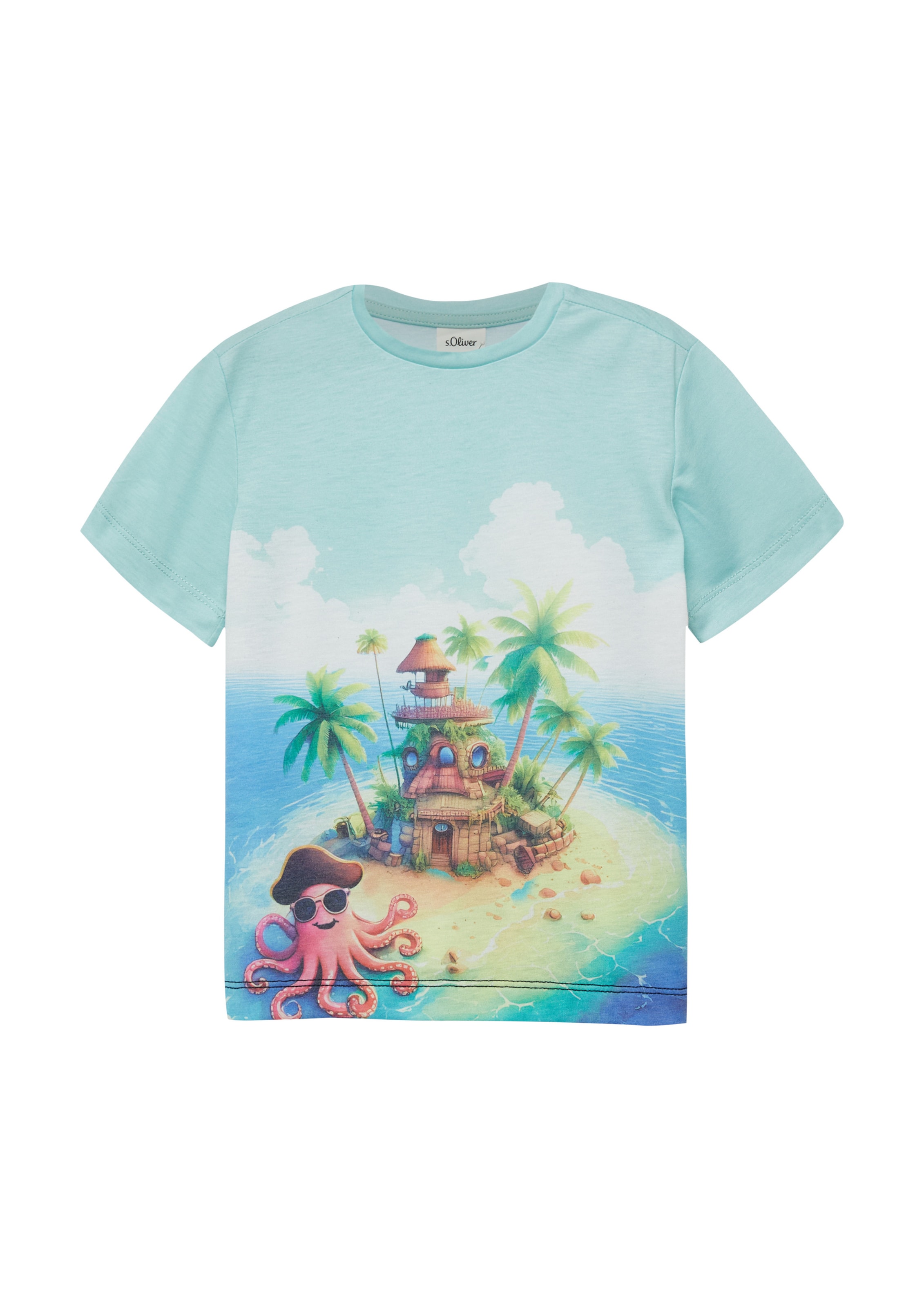 T-Shirt s.Oliver en bleu : devant