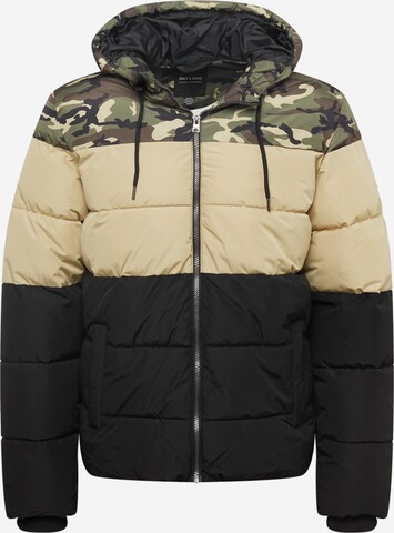 Only & Sons Winter Jacket 'Melvin' in Brown: front