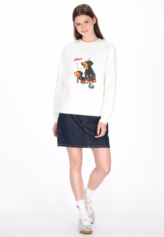 MYMO Sweatshirt in Wit