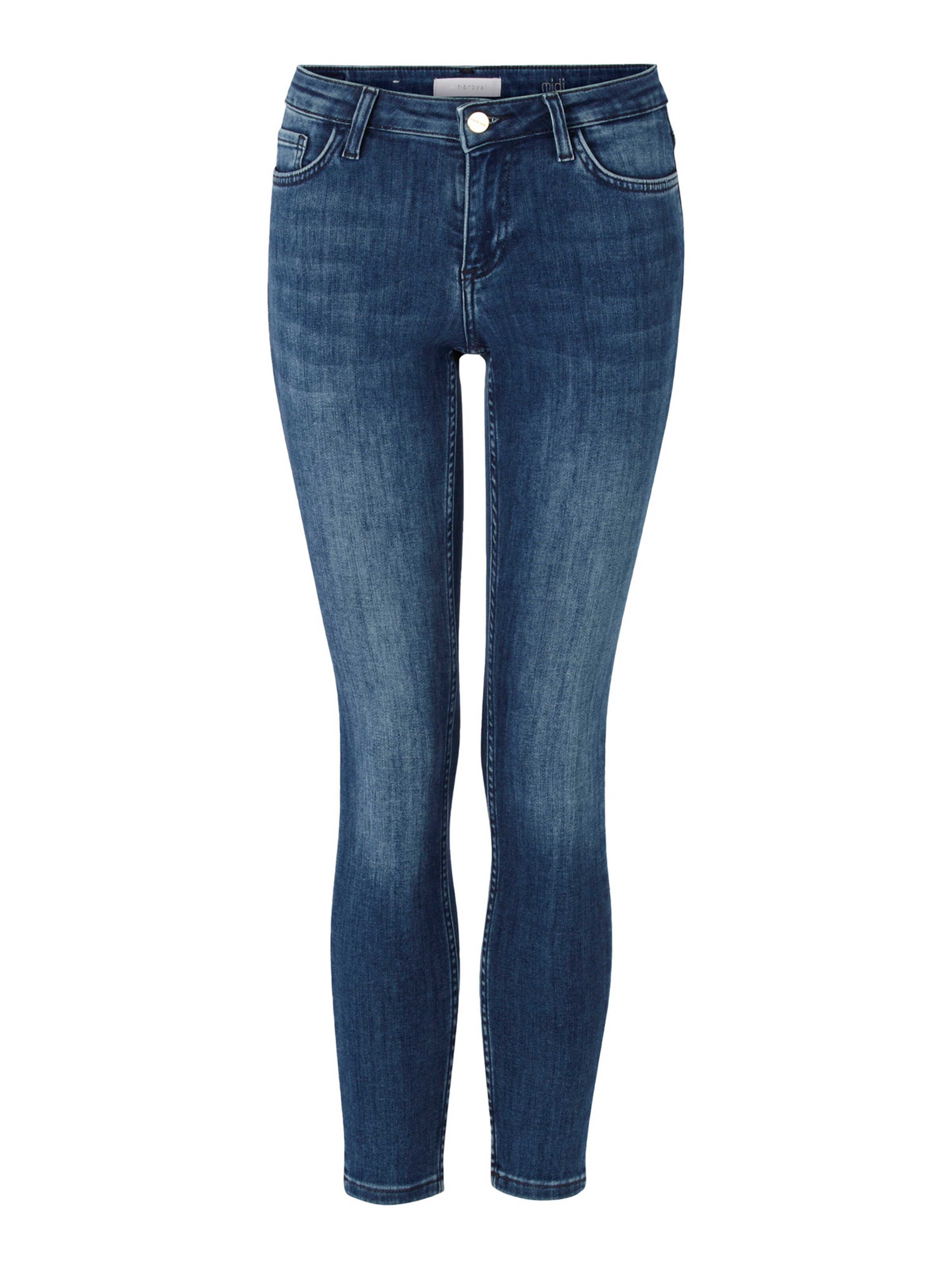 Rich & Royal Skinny Jeans in Blue: front