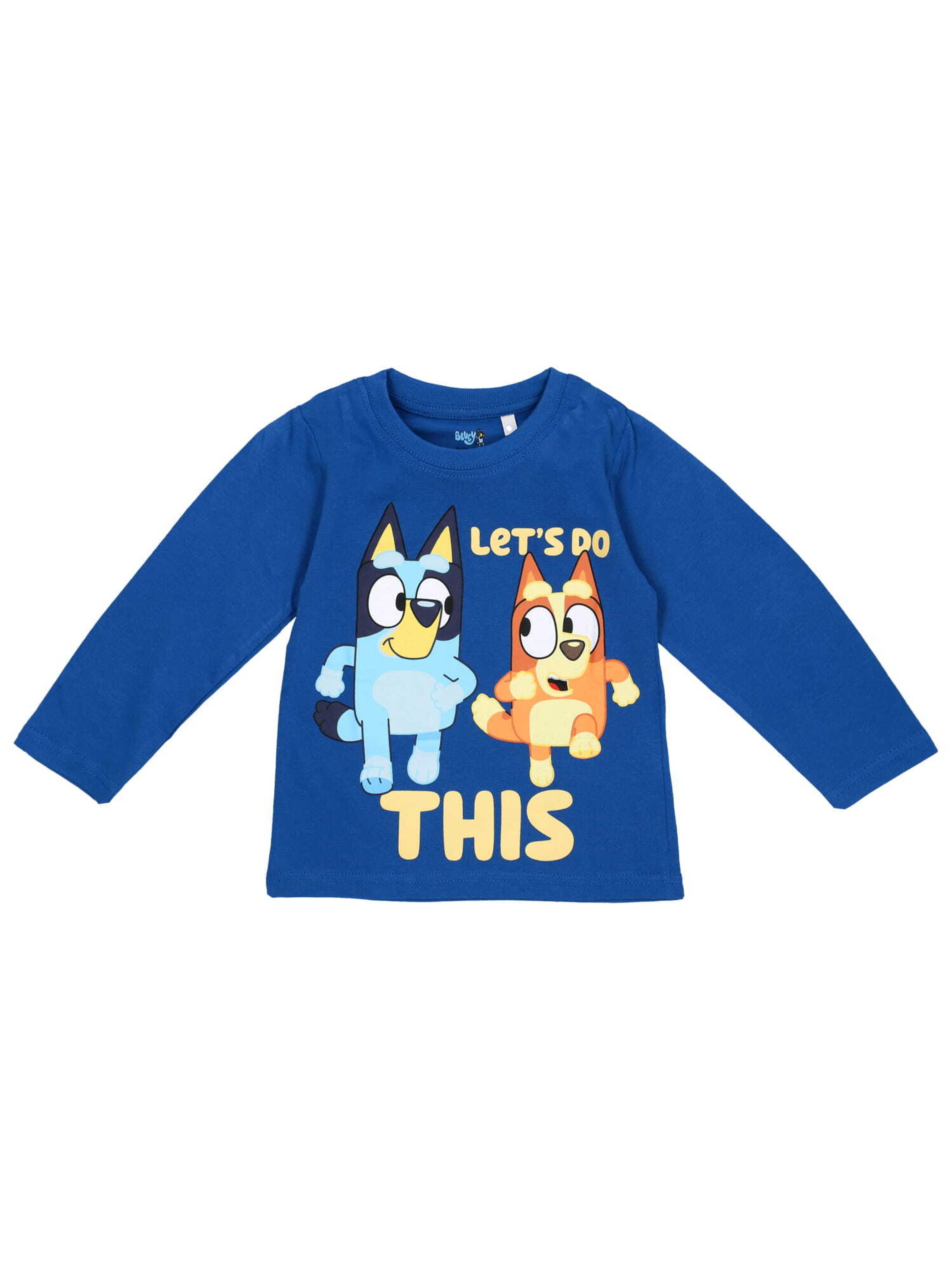 Maglietta di Bluey in blu: frontale