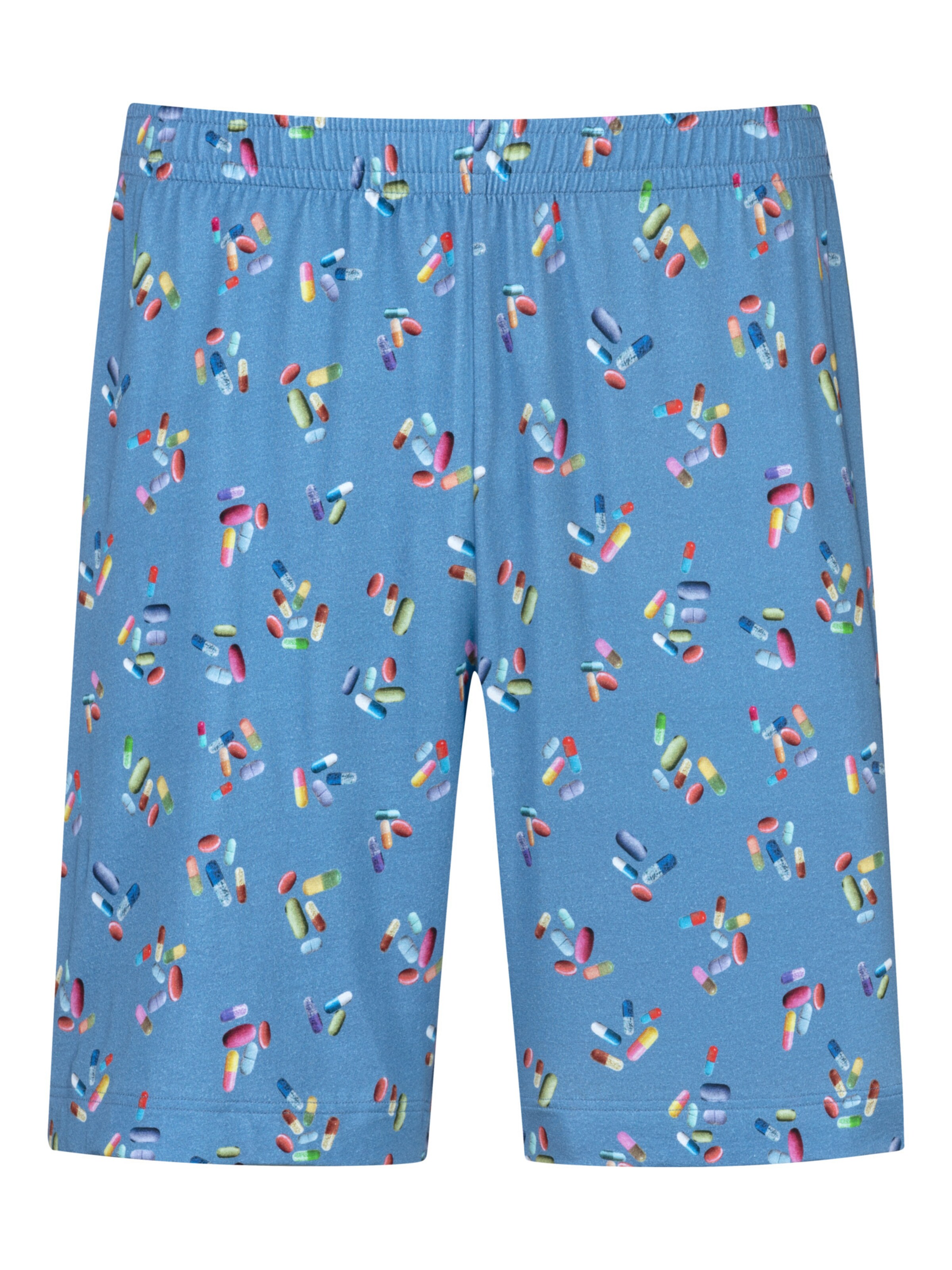 Mey Pyjamabroek 'Pills' in Blauw: voorkant