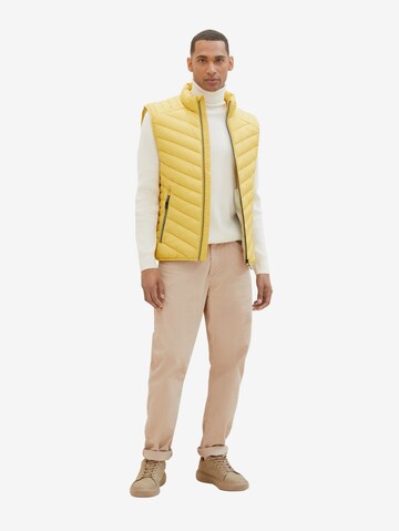 TOM TAILOR Vest in Yellow