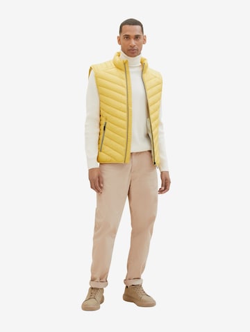 TOM TAILOR Vest in Yellow