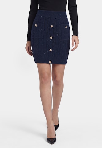 faina Skirt in Blue: front