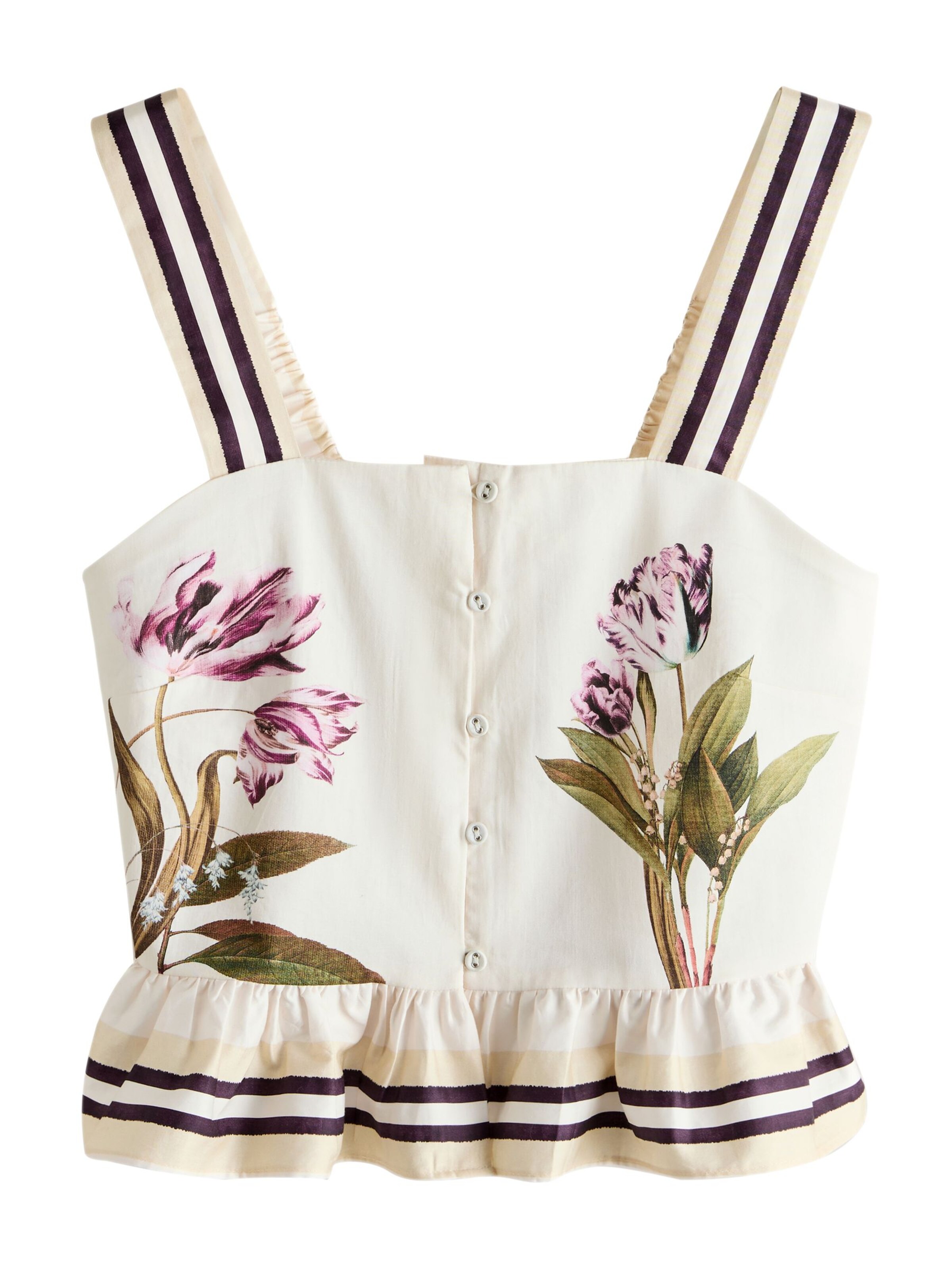 Next Haut en kiwi / aubergine / cyclamen / blanc cassé, Vue avec produit