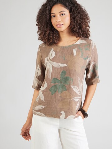 ZABAIONE - Blusa 'Pi44naa' en marrón: frente