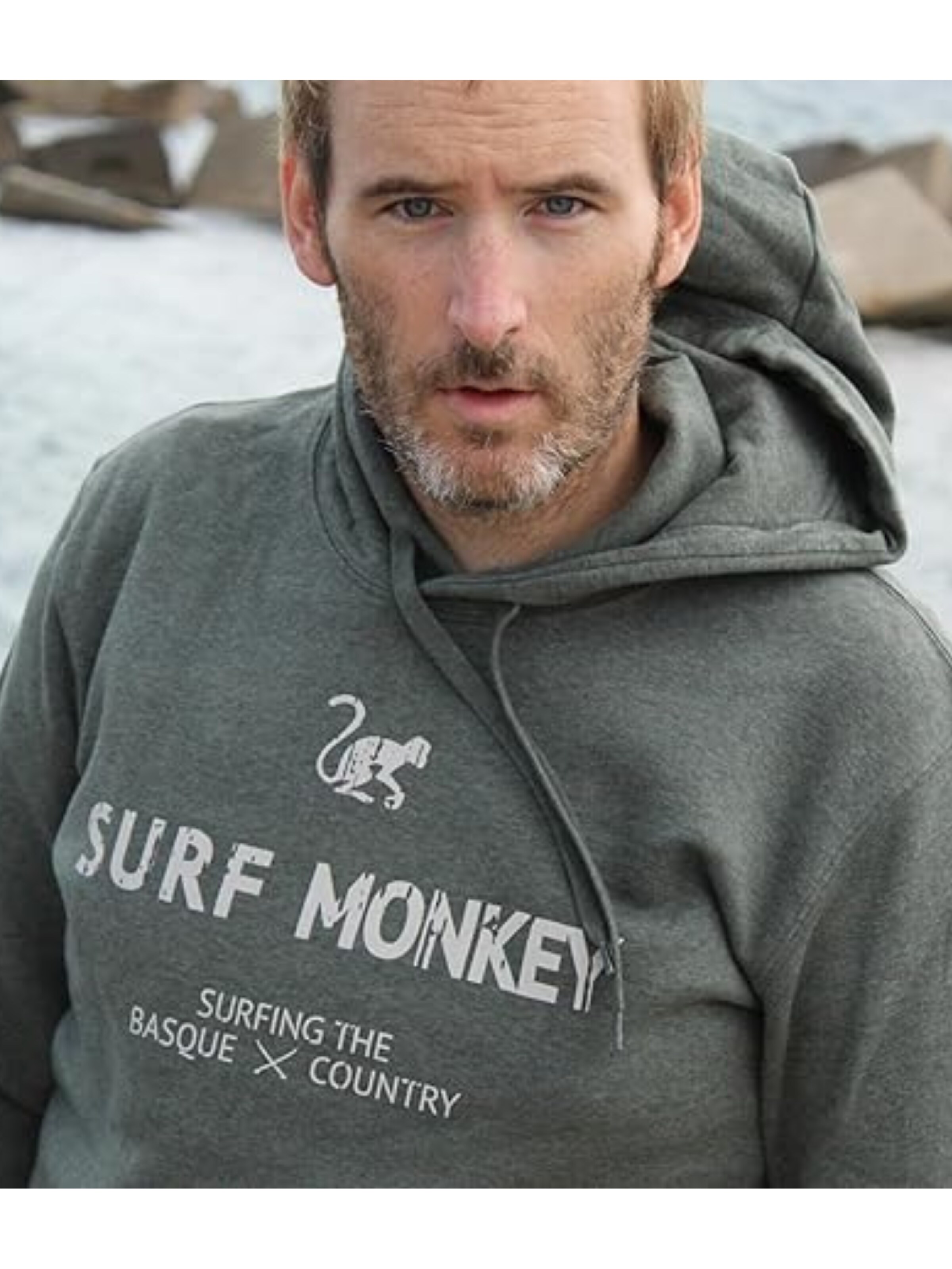 Sweat-shirt Surf Monkey en vert