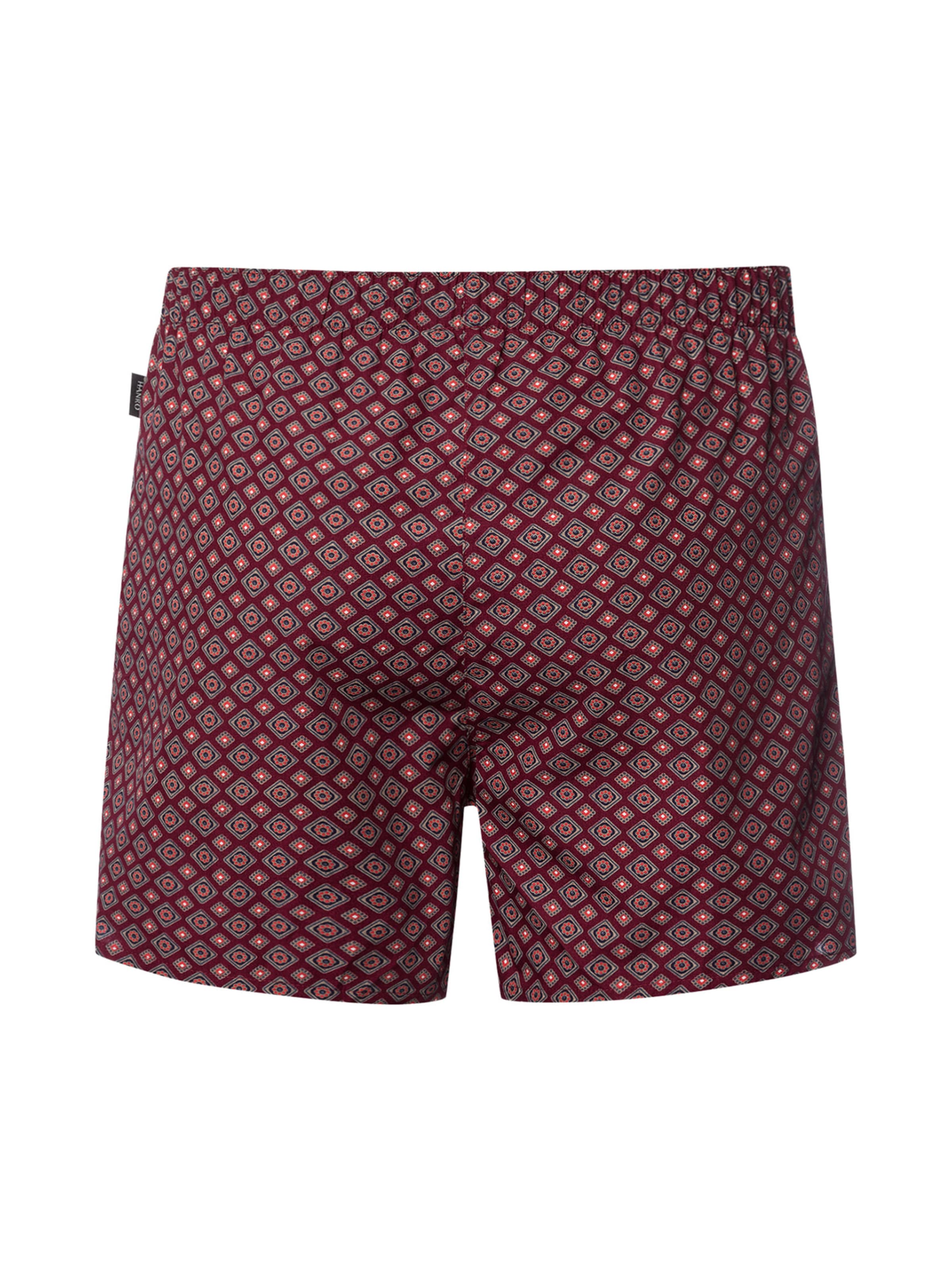 Hanro Boxer shorts ' Fancy Woven ' in Red