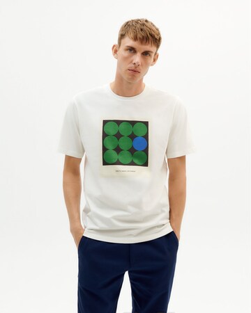 T-Shirt 'Yes To Being Different' Thinking MU en blanc : devant