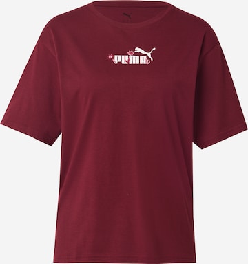 PUMA T-shirt 'Ess Nature 2.0.' i röd: framsida