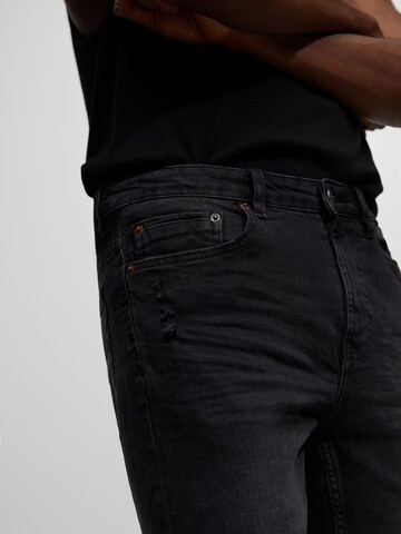 Pull&Bear Slimfit Jeans in Zwart