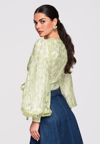 Ombre Blouse in Green