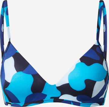 SLOGGI Bikini Top 'Shore Flower' in Blue: front