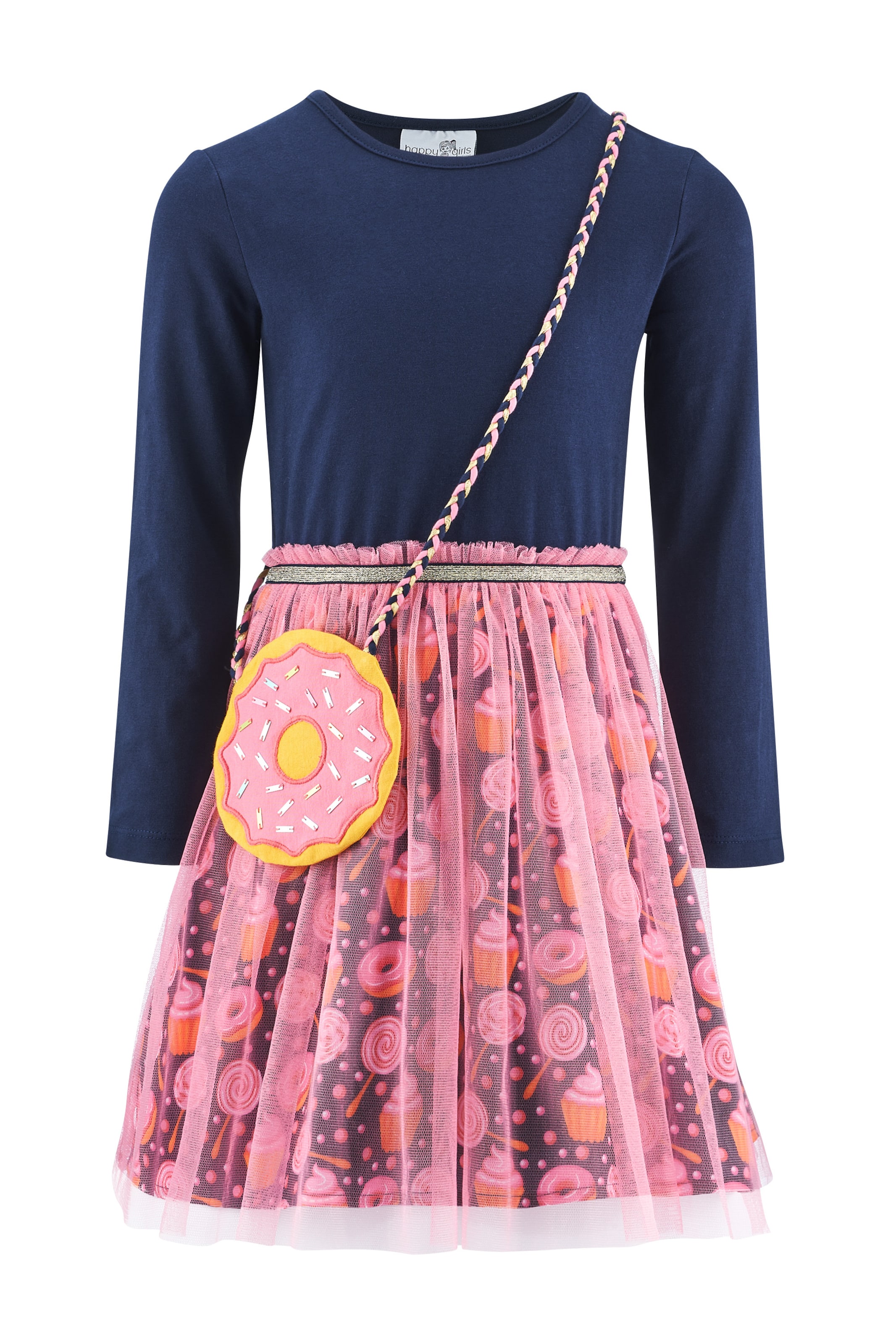 happy girls Jurk in Blauw: voorkant