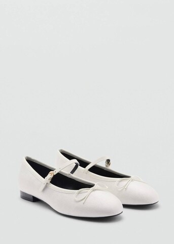 MANGO Ballerina 'Cassie' in Weiß