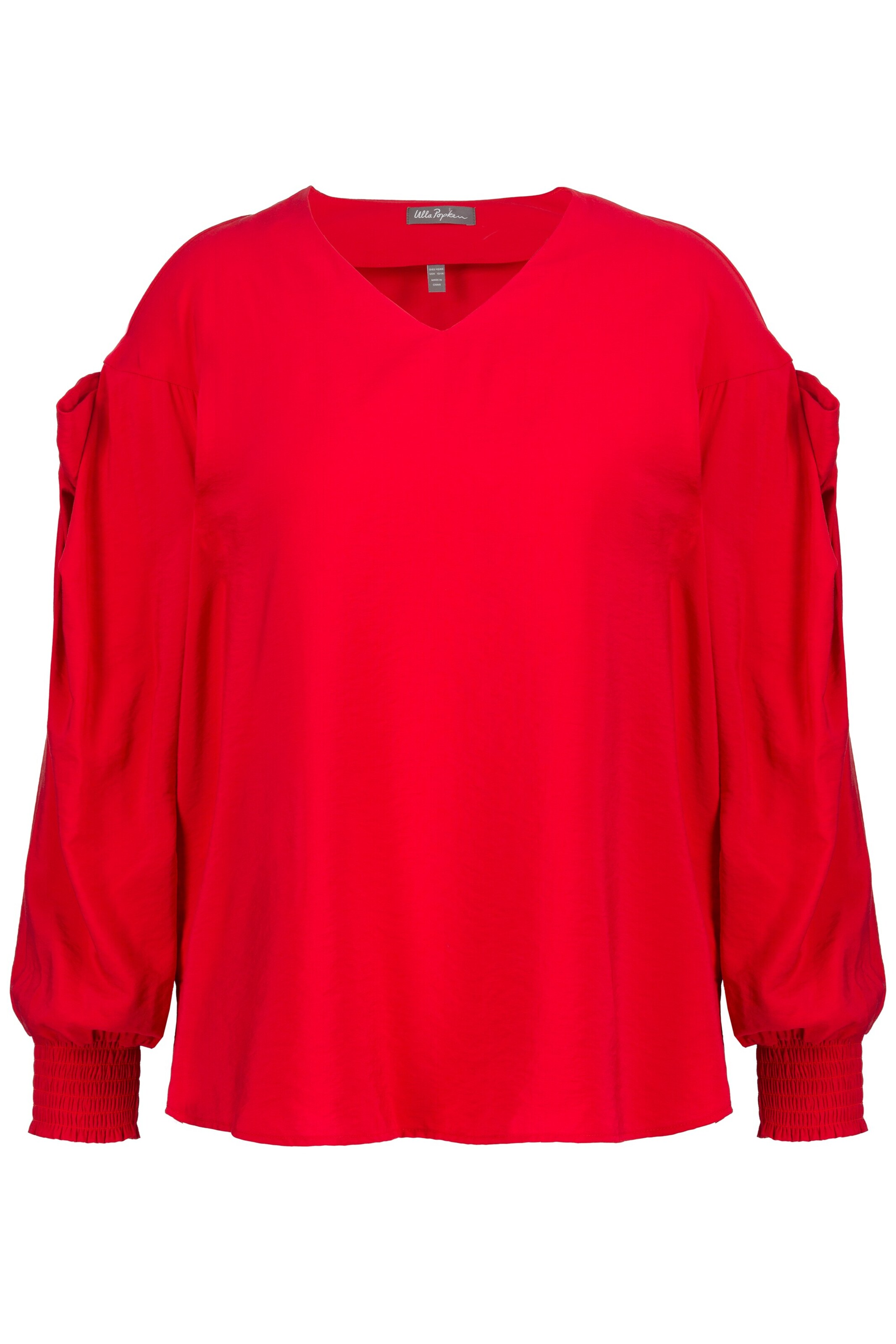 Ulla Popken Blouse in Rood: voorkant