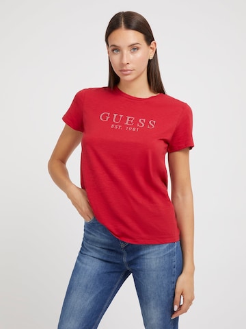 GUESS Футболка в Красный: спереди