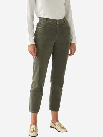 Regular Pantalon 'ZORIA' TATUUM en vert : devant