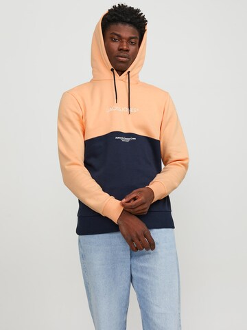 Felpa 'JJERyder' di JACK & JONES in arancione: frontale