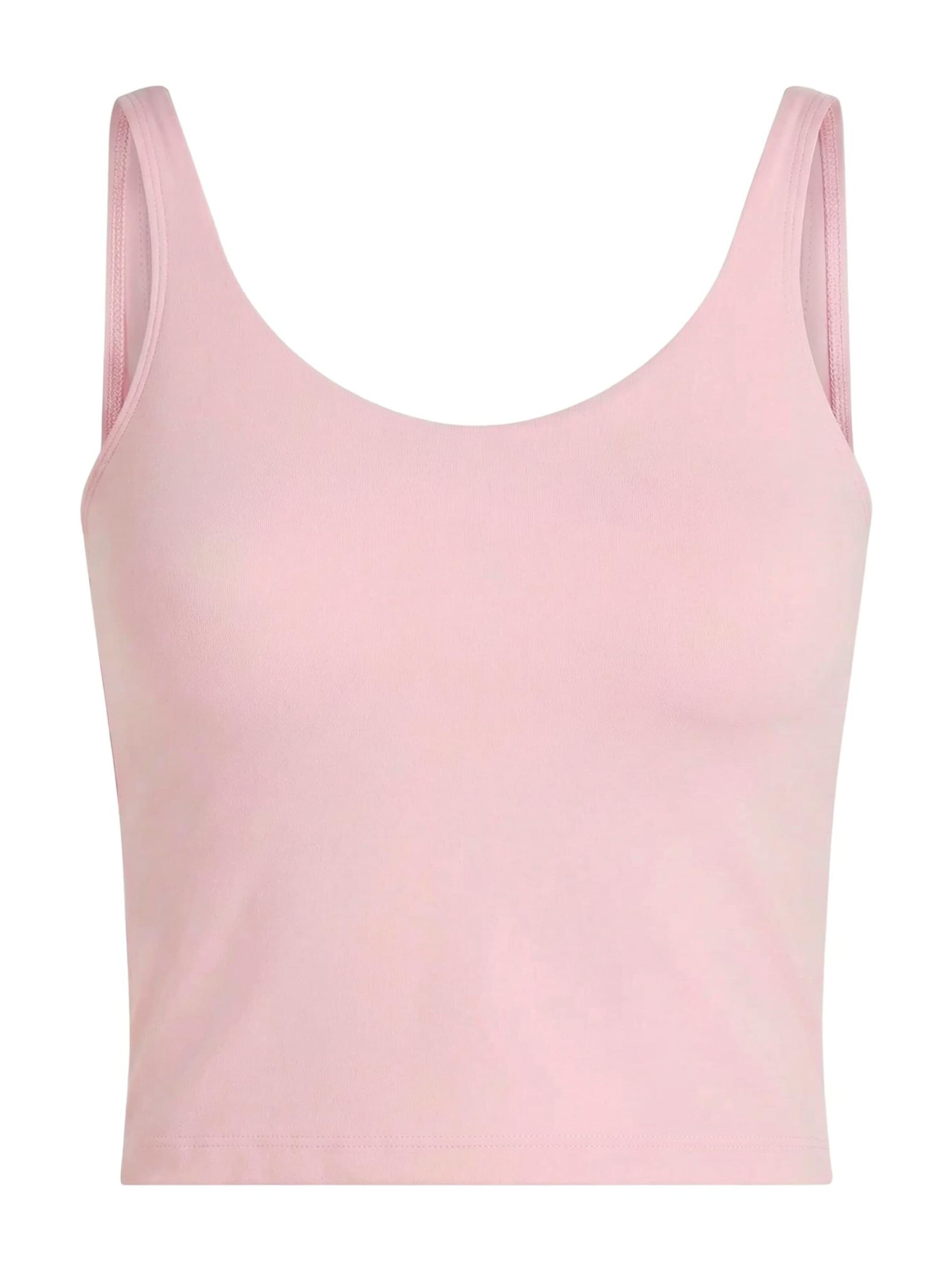 YO-GAYA Sports Top 'Sculpting Top' in Pink: front