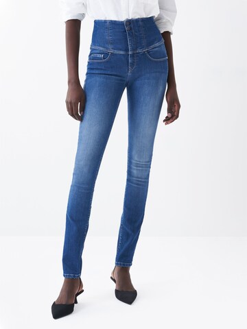 Skinny Jean 'DIVA' Salsa Jeans en bleu : devant