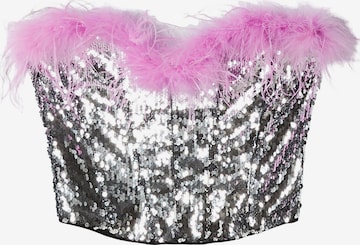 Bershka Toppi värissä hopea: etupuoli