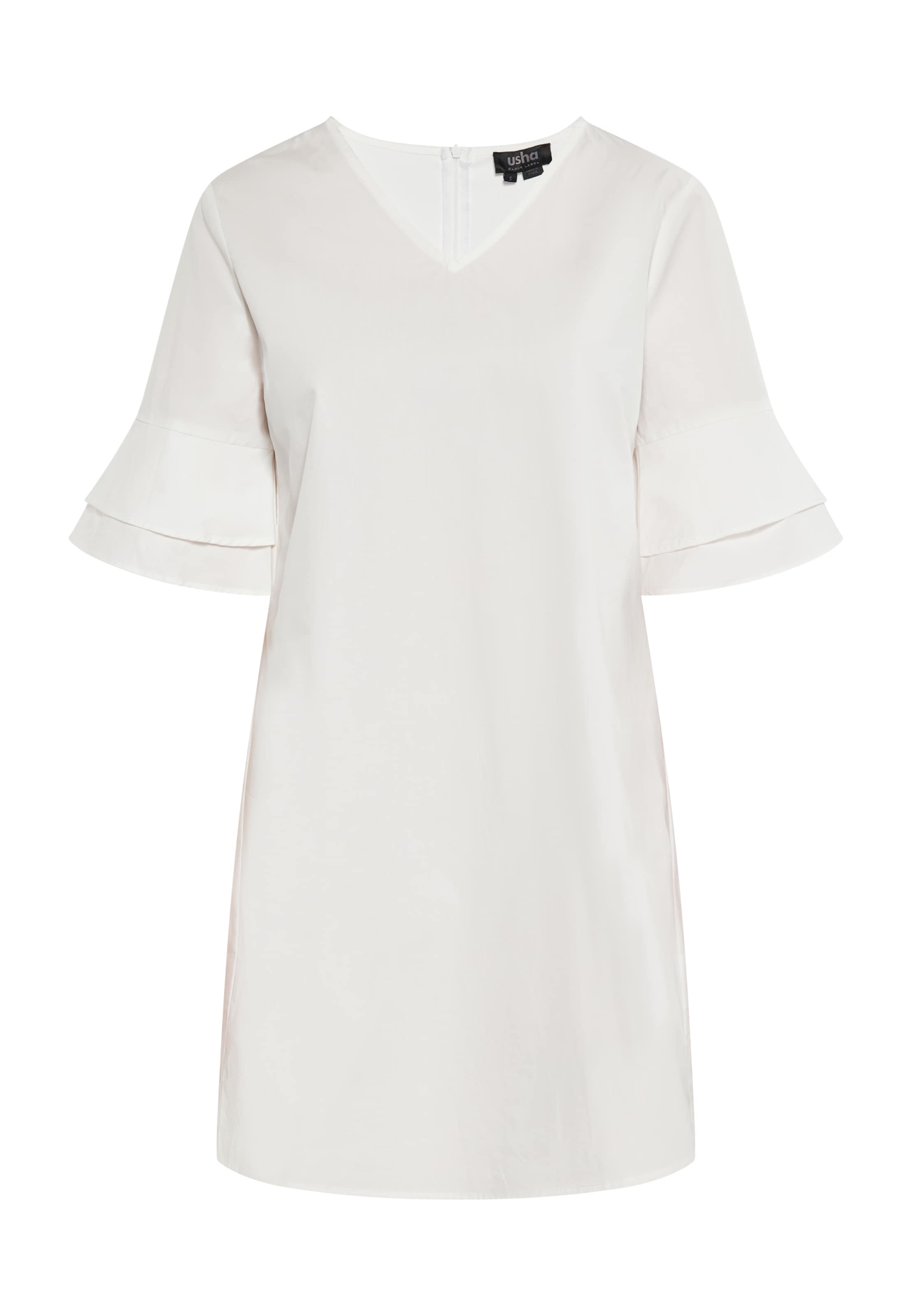 usha BLACK LABEL Рокля в бяло: отпред