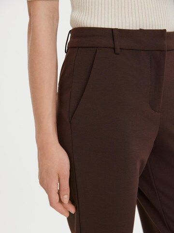 VERO MODA Tapered Pants 'Lucca Lilith' in Brown