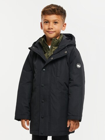 Veste mi-saison 'Gilbert Mock Layer' Threadboys en noir : devant