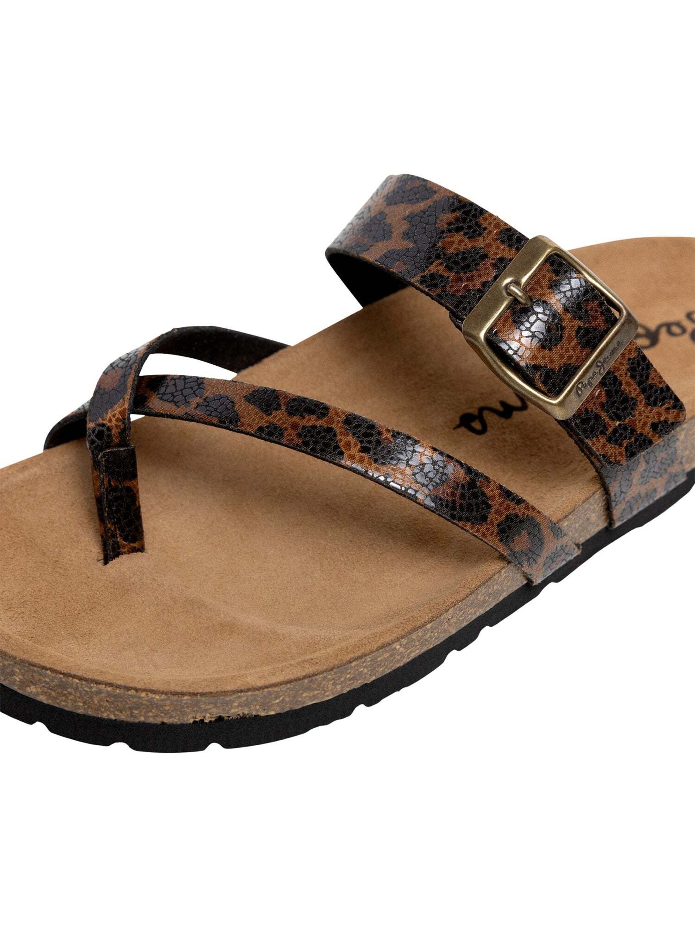 Pepe Jeans Zehentrenner 'Oban Cooler W' in Braun