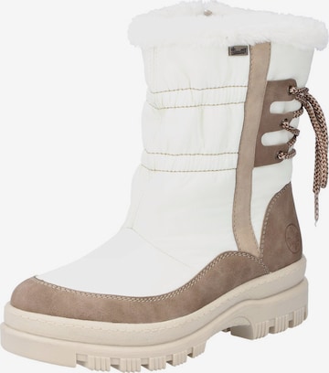 Rieker Snowboots in Wit: voorkant