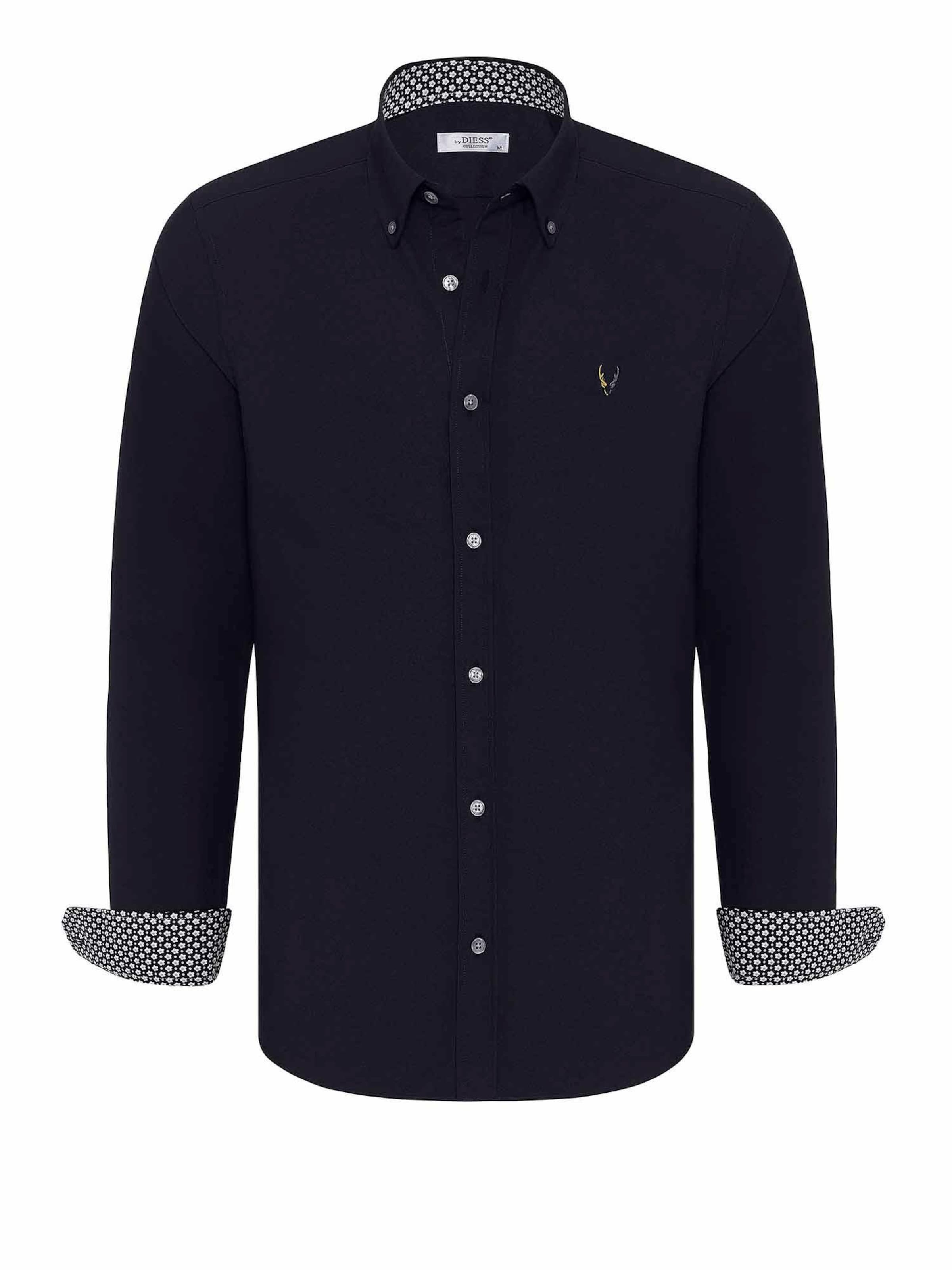 Coupe regular Chemise By Diess Collection en noir : devant
