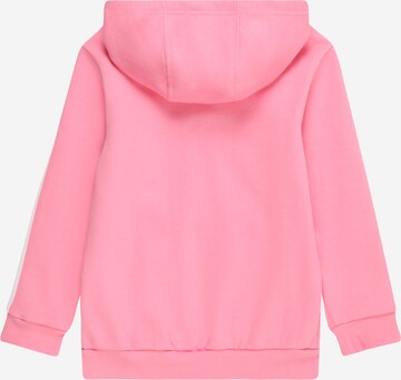 ADIDAS PERFORMANCE Athletic Zip-Up Hoodie 'Essentials 3-Stripes Zip ' in Pink