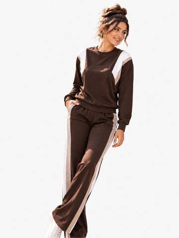Lady Bersan Leisure suit 'Zweiteiliges Set' in Brown