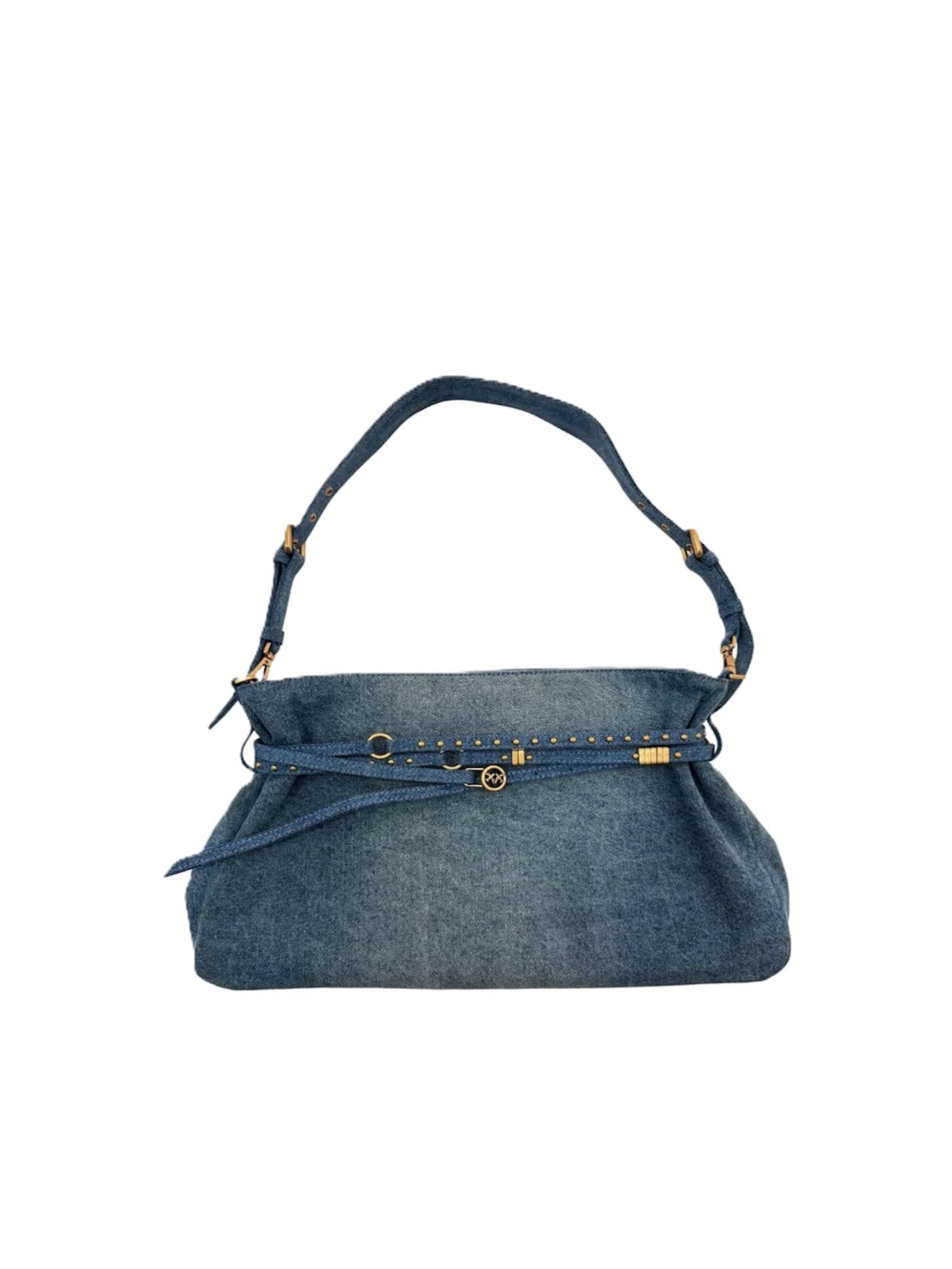 Shopper '105903 A31G' di PINKO in blu: frontale