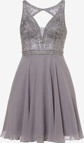 Laona Cocktail Dress in Grey: front