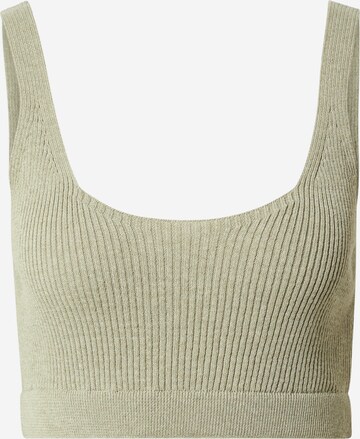 NU-IN Knitted Top in Green: front