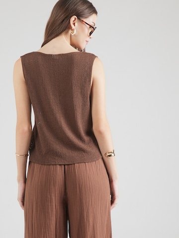 QS Knitted vest in Brown